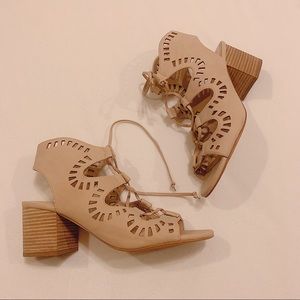 BP Nude Block Heels